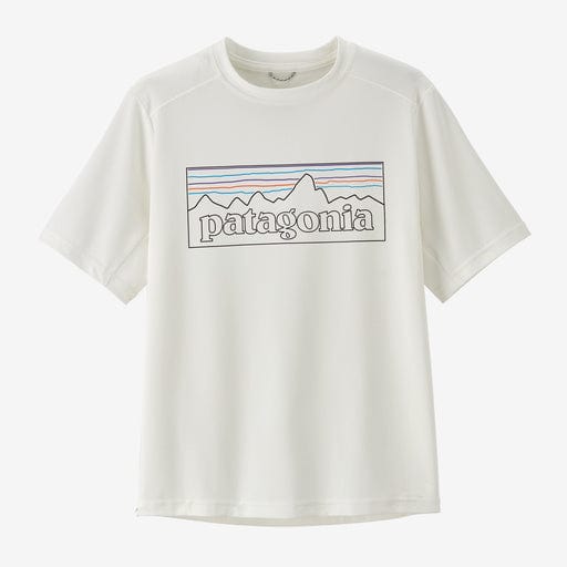 P-6 Outline: White / Youth SM Patagonia Capilene Silkweight T-Shirt - Kids' Patagonia Inc