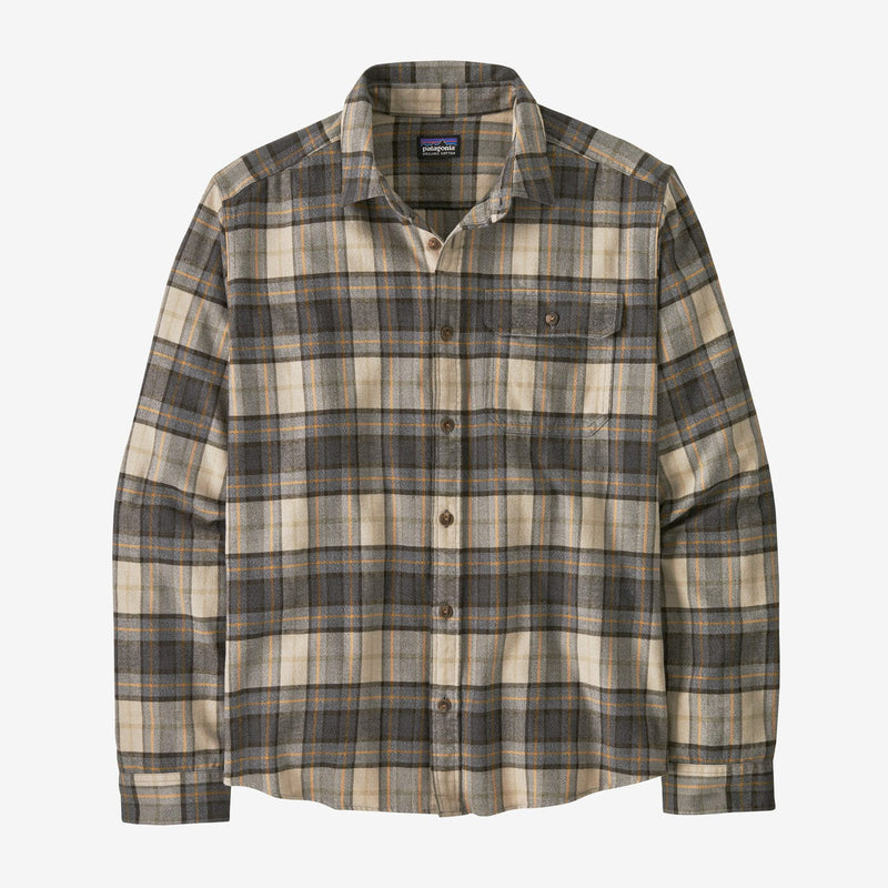 Load image into Gallery viewer, Spotter: Forge Grey / MED Patagonia Fjord Flannel Longsleeve Shirt - Men&#39;s Patagonia Inc
