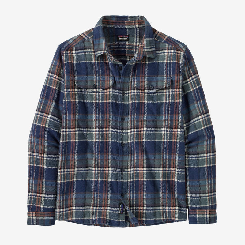 Load image into Gallery viewer, Adventurer: New Navy / MED Patagonia Fjord Flannel Shirt - Men&#39;s Patagonia Fjord Flannel Shirt - Men&#39;s Patagonia Inc
