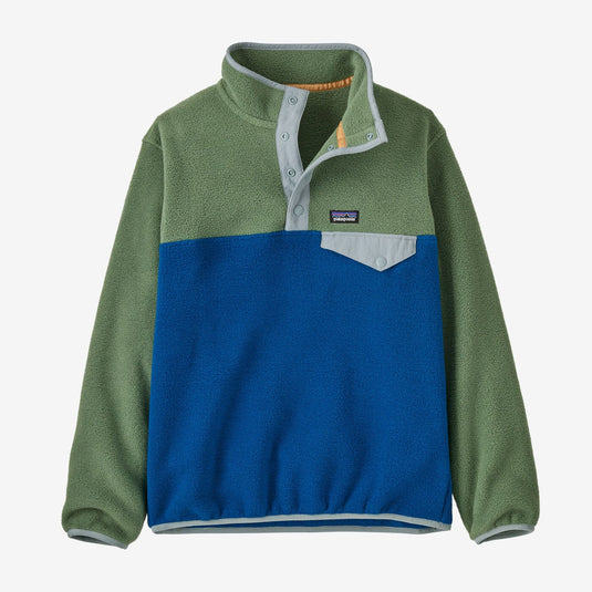 Patagonia Lightweight Synchilla Snap T Fleece Pullover Kids Endless Blue M