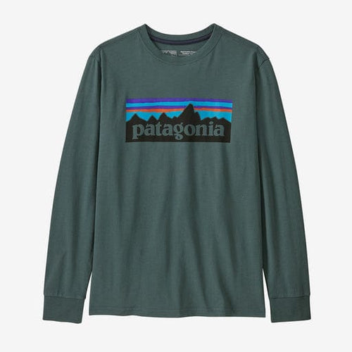 Nouveau Green / Youth SM Patagonia Longsleeve Regenerative Organic Certified Cotton P-6 T-Shirt - Kids' Patagonia Inc