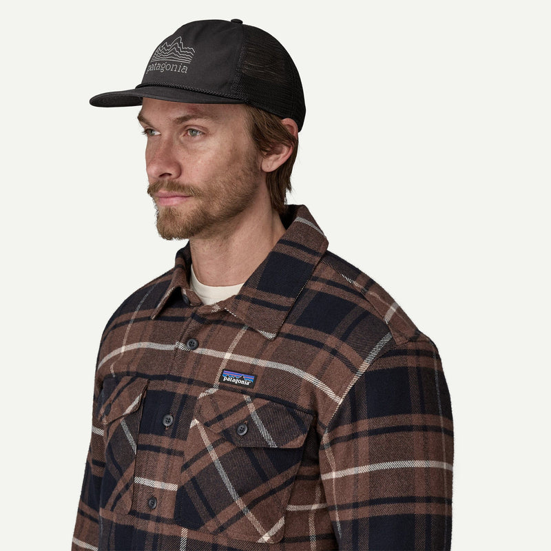 Load image into Gallery viewer, Strata Stencil: Black Patagonia Men&#39;s Airfarer Cap Patagonia Men&#39;s Airfarer Cap Patagonia Inc
