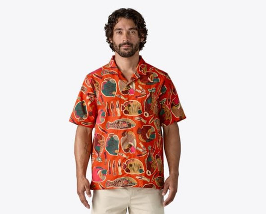 Patagonia Men's Tidal Threads Camp Shirt in Wrasse: Pollinator Orange Patagonia Men's Tidal Threads Camp Shirt in Wrasse: Pollinator Orange Patagonia Inc