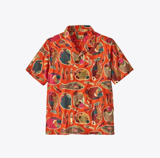 Wrasse: Pollinator Orange / SM Patagonia Men's Tidal Threads Camp Shirt in Wrasse: Pollinator Orange Patagonia Men's Tidal Threads Camp Shirt in Wrasse: Pollinator Orange Patagonia Inc