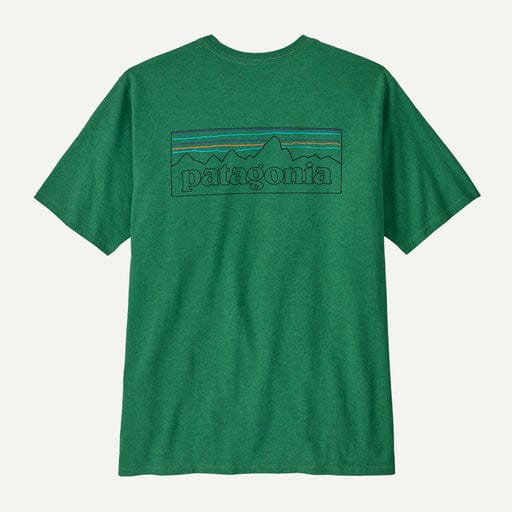 Load image into Gallery viewer, Heatherleaf Green / SM Patagonia P-6 Logo Responsibili-Tee - Men&#39;s Patagonia P-6 Logo Responsibili-Tee - Men&#39;s Patagonia Inc
