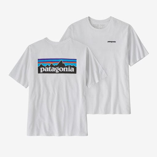 White / SM Patagonia P-6 Logo Responsibili-Tee - Men's Patagonia Inc