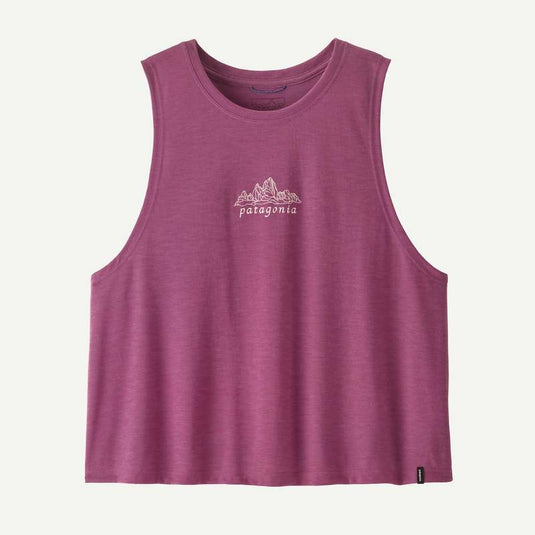Faded Magenta / SM Patagonia Women's Capilene Cool Trail Cropped Tank in Faded Magenta Patagonia Women's Capilene Cool Trail Cropped Tank in Faded Magenta Patagonia Inc