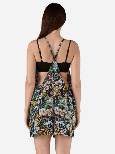 Load image into Gallery viewer, Patagonia Women&#39;s Tidal Threads Romper in Undersea Black Patagonia Women&#39;s Tidal Threads Romper in Undersea Black Patagonia Inc
