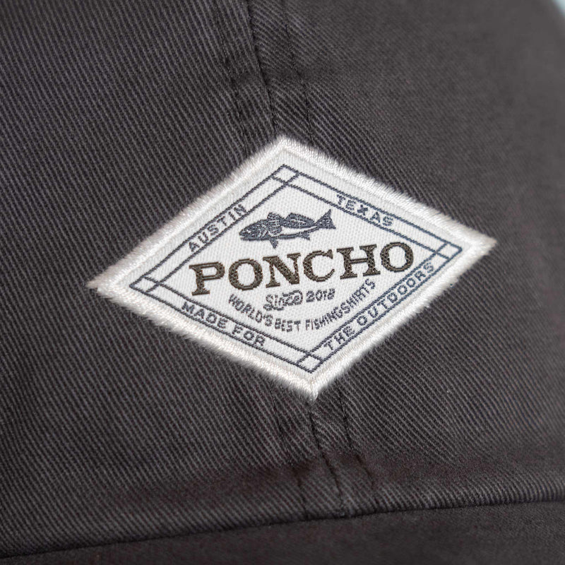 Load image into Gallery viewer, Grey Poncho Grey Diamond Patch Hat Poncho Grey Diamond Patch Hat Poncho
