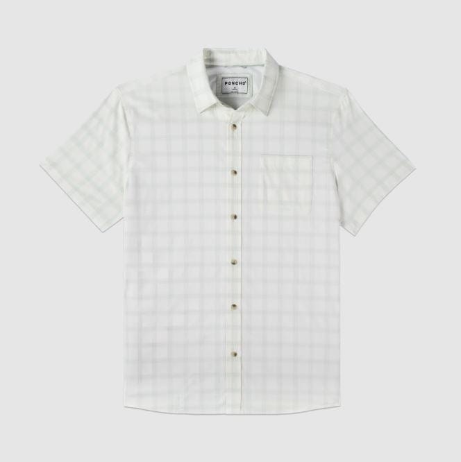 Load image into Gallery viewer, Pale Green Plaid / SM Poncho Men&#39;s The Amelia in Pale Green Plaid Poncho Men&#39;s The Amelia in Pale Green Plaid Poncho
