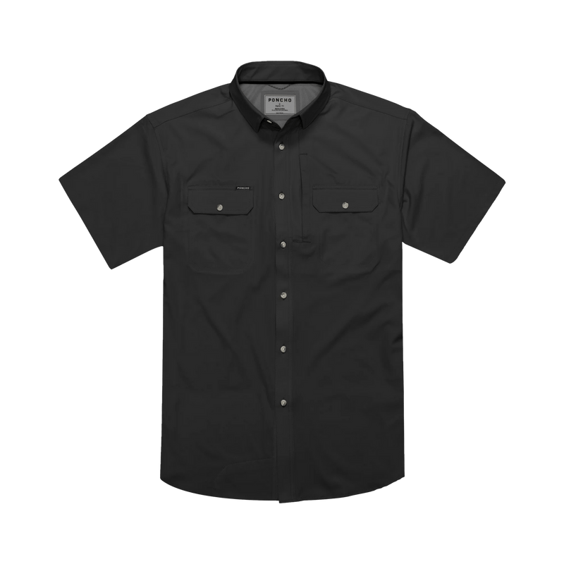 Load image into Gallery viewer, Black / SM Poncho Men&#39;s The Burnt End Regular Poncho Men&#39;s The Burnt End Regular PONCHO
