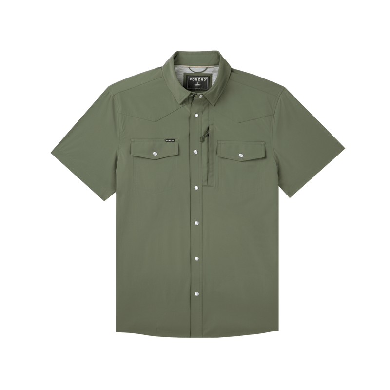 Load image into Gallery viewer, S / Moss Green Poncho Men's The Grazer - Regular Poncho Men's The Grazer - Regular Poncho
