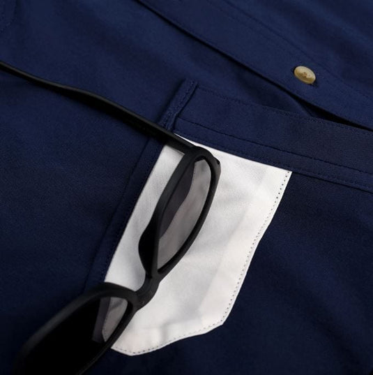Navy / LRG Poncho Men's The Pilar in Navy Poncho Men's The Pilar in Navy Poncho