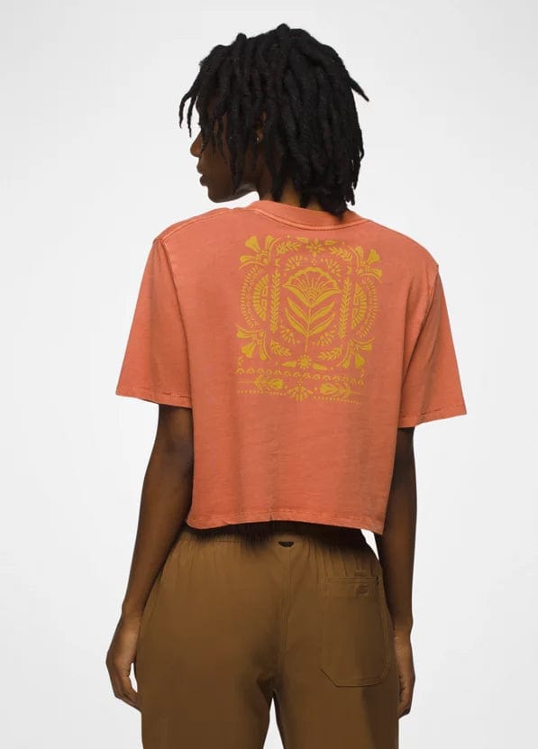 Load image into Gallery viewer, Terracotta Festival / SM prAna Everyday Vintage-Washed Graphic Crop Tee - Women&#39;s prAna Everyday Vintage-Washed Graphic Crop Tee - Women&#39;s Prana
