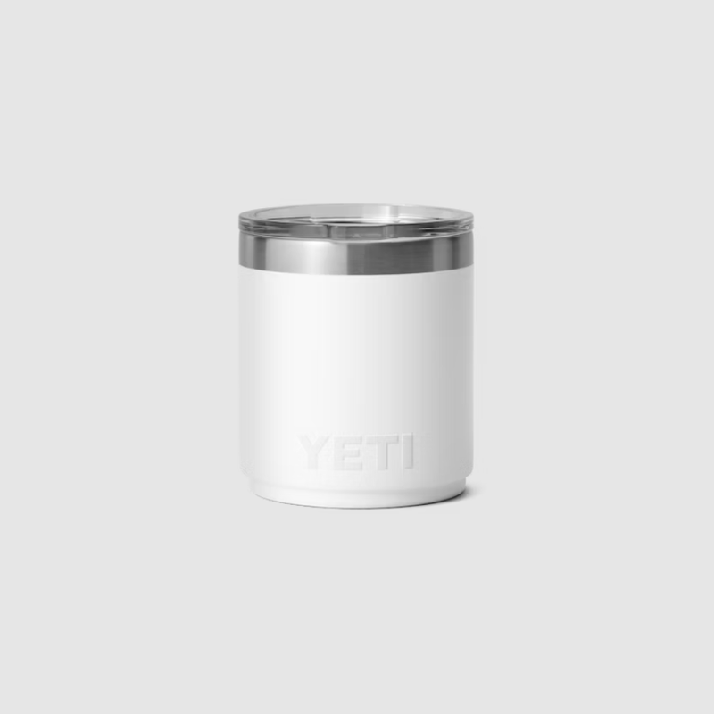 Load image into Gallery viewer, White Rambler 10oz Stackable Lowball with Magslider Lid Yeti Coolers

