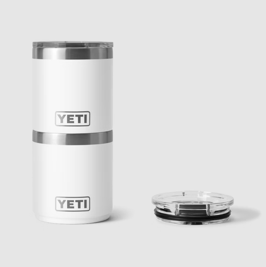 White Rambler 10oz Stackable Lowball with Magslider Lid Yeti Coolers