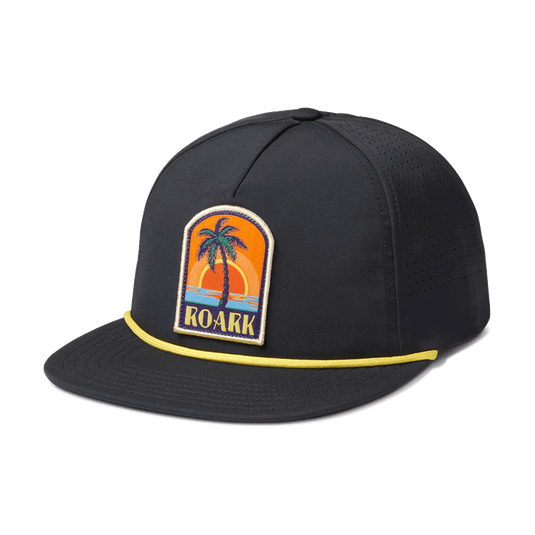 Black Roark Hybro Strapback Hat Roark