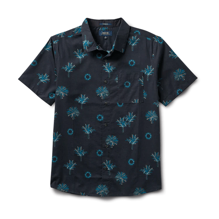 Load image into Gallery viewer, La Fronda Black / MED Roark Journey Shortsleeve Woven Shirt - Men&#39;s Roark
