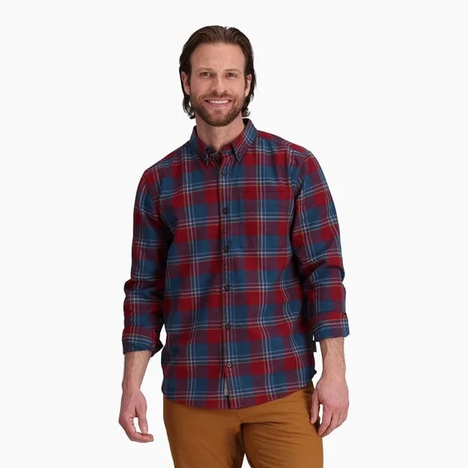 Load image into Gallery viewer, Syrah Timbercove Pld / MED Royal Robbins Lieback Cotton Flannel Longsleeve - Men&#39;s Royal Robbins
