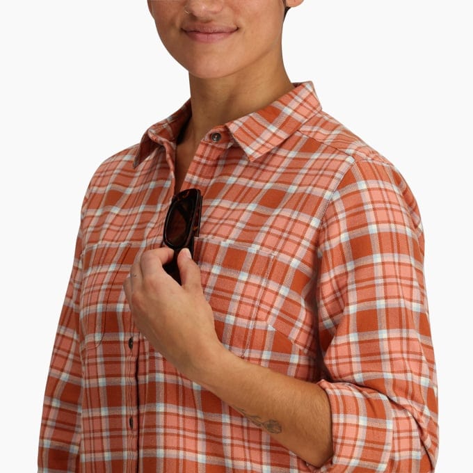 Load image into Gallery viewer, Royal Robbins Lieback Organic Cotton Flannel Long sleeve - Women&#39;s Royal Robbins Lieback Organic Cotton Flannel Long sleeve - Women&#39;s Royal Robbins
