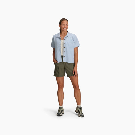 Royal Robbins Women's Desert Pucker S/S in Skyway Royal Robbins Women's Desert Pucker S/S in Skyway Royal Robbins