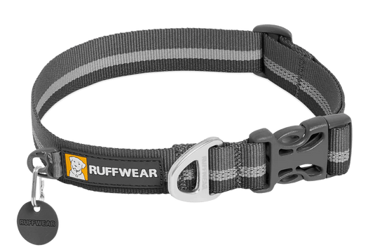Granite Gray / 11"-14" Ruffwear Crag Reflective Dog Collar Ruffwear