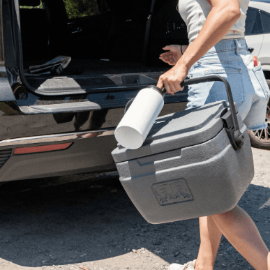 Load image into Gallery viewer, Blue Steel Rugged Road 25L Cooler in Blue Steel Rugged Road 25L Cooler in Blue Steel Rugged Road
