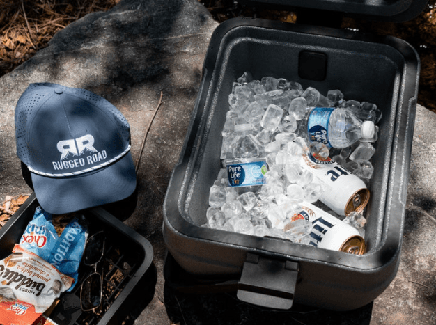 Load image into Gallery viewer, Blue Steel Rugged Road 25L Cooler in Blue Steel Rugged Road 25L Cooler in Blue Steel Rugged Road
