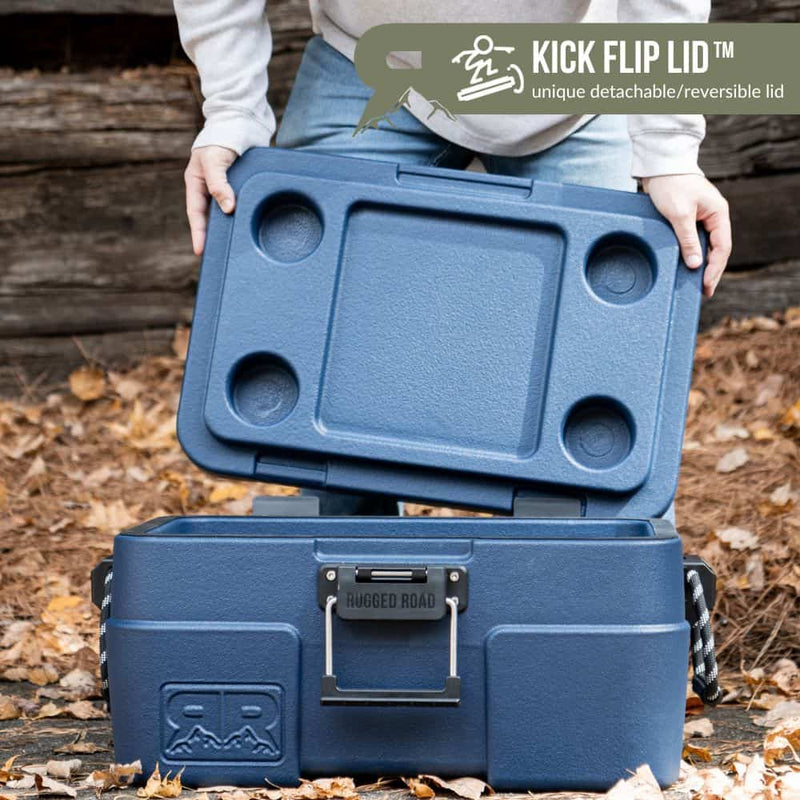 Load image into Gallery viewer, Blue Steel Rugged Road 45L V2 Cooler in Blue Steel Rugged Road
