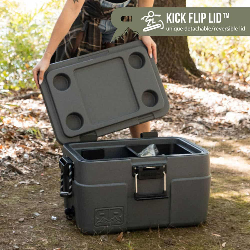 Load image into Gallery viewer, Forest Green Rugged Road 65L V2 Cooler in Forest Green Rugged Road
