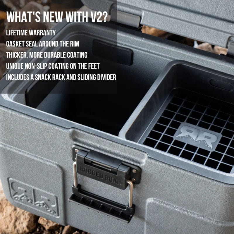 Load image into Gallery viewer, Forest Green Rugged Road 65L V2 Cooler in Forest Green Rugged Road
