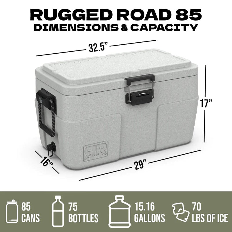 Load image into Gallery viewer, Polar White Rugged Road 85L V2 Cooler in Polar White Rugged Road
