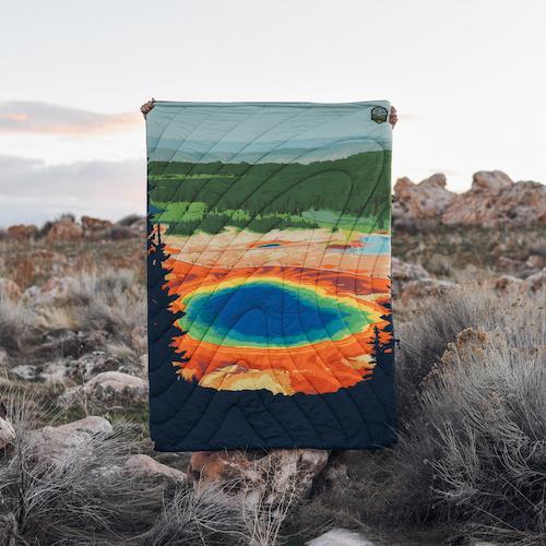 Rumpl Original Puffy Blanket in Yellowstone Rumpl
