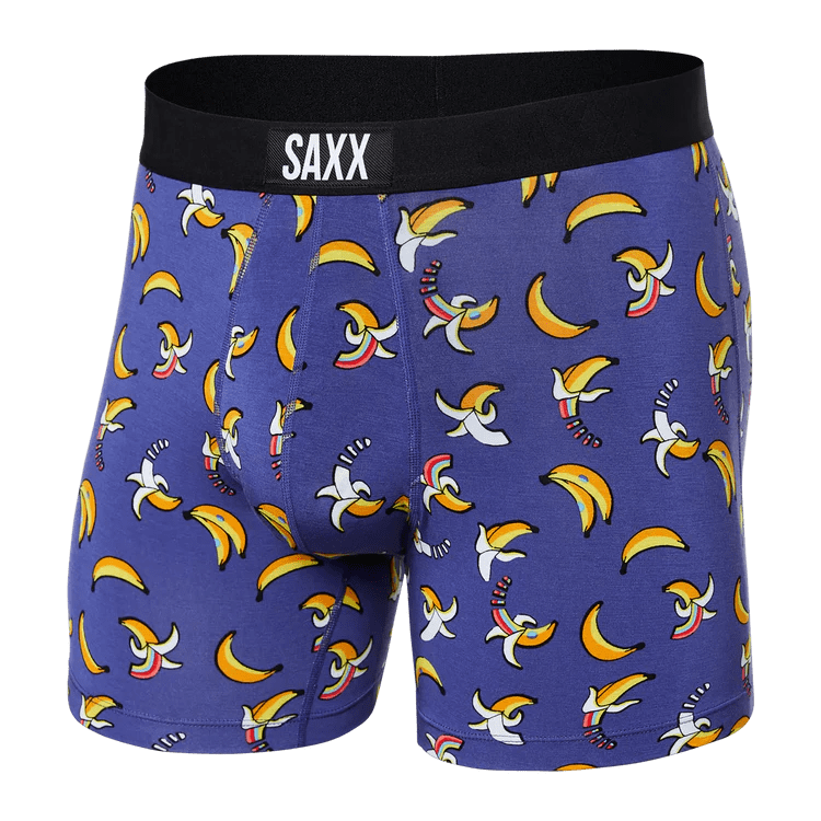 Load image into Gallery viewer, Rainbow Bananas- Navy / SM Saxx Modern Fit Vibe Boxer Briefs - Men&#39;s SAXX
