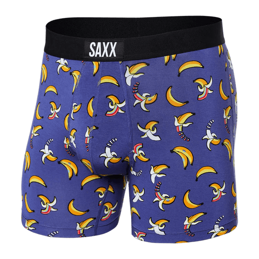 Rainbow Bananas- Navy / SM Saxx Modern Fit Vibe Boxer Briefs - Men's SAXX