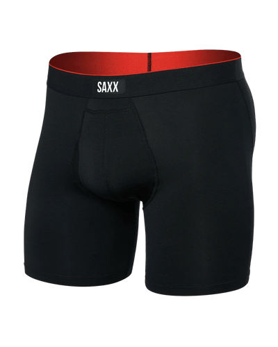 Black / SM Saxx Multi Sport Mesh Boxer Brief Fly - Men's Saxx