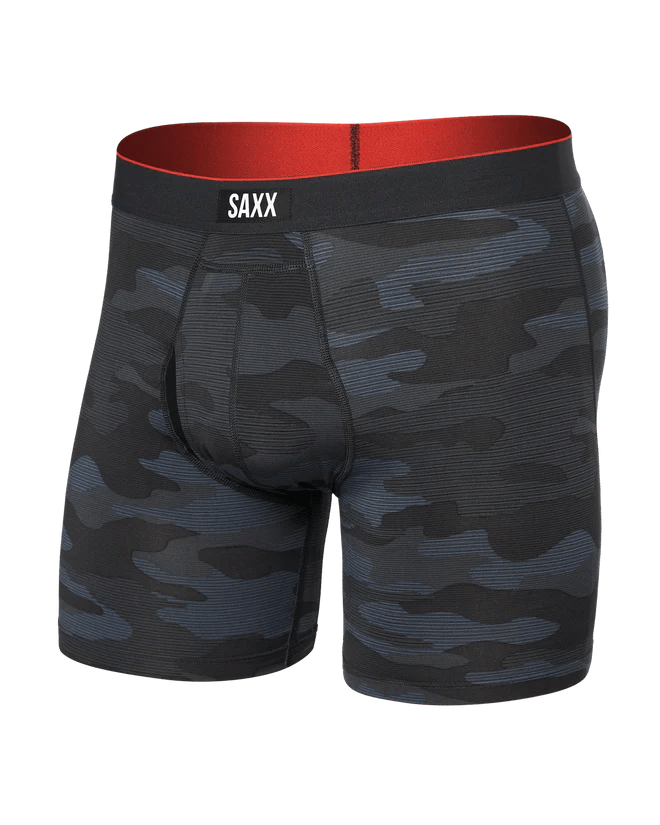 Load image into Gallery viewer, Remote Camo - Faded Black / SM Saxx Multi Sport Mesh Boxer Brief Fly - Men&#39;s Saxx Multi Sport Mesh Boxer Brief Fly - Men&#39;s Saxx
