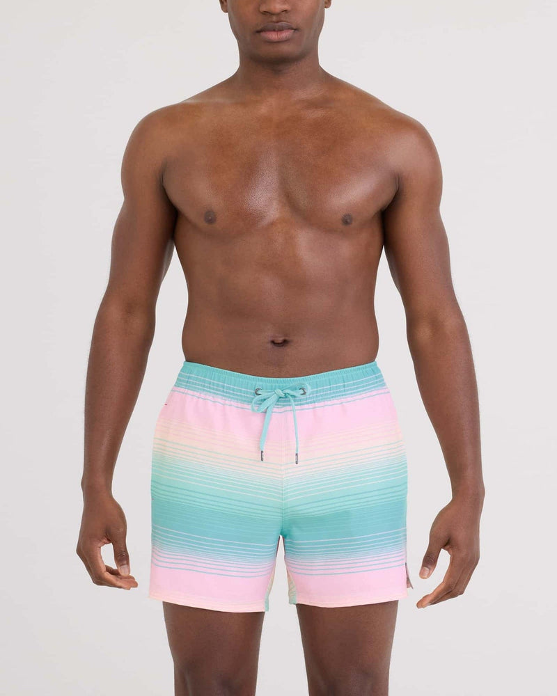 Load image into Gallery viewer, S / Hazy Stripe-Aqua Saxx Oh Buoy 2N1 Volley 5" Saxx Oh Buoy 2N1 Volley 5" Saxx

