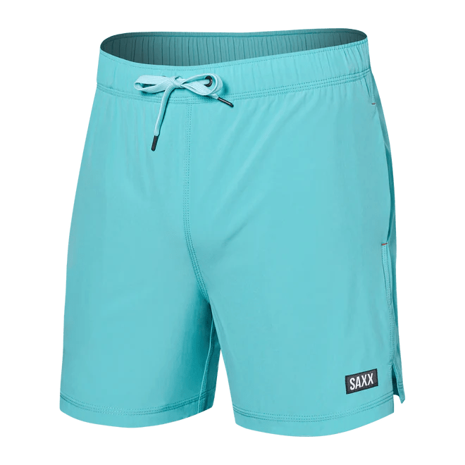 Load image into Gallery viewer, Turquoise / SM Saxx Oh Buoy Stretch Volley 5&quot; Swim Shorts - Men&#39;s Saxx
