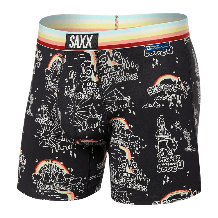 Load image into Gallery viewer, Park Wanderlust/Multi Waistband / SM Saxx Slim Fit Vibe Boxer Briefs - Men&#39;s SAXX
