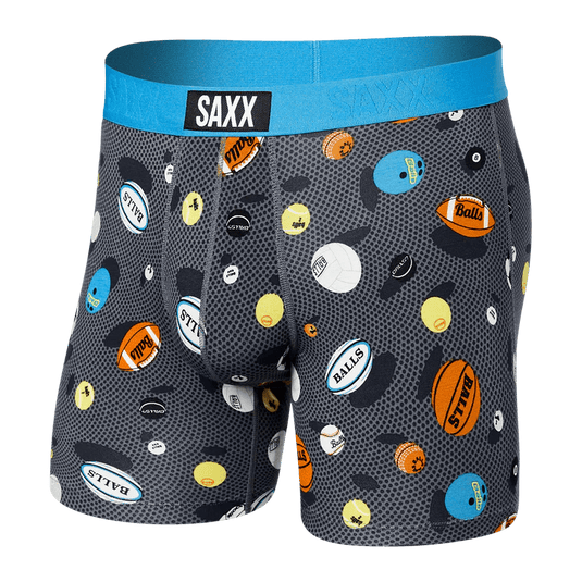 Balls To The Walls- Black / SM Saxx Slim Fit Vibe Boxer Briefs - Men's SAXX