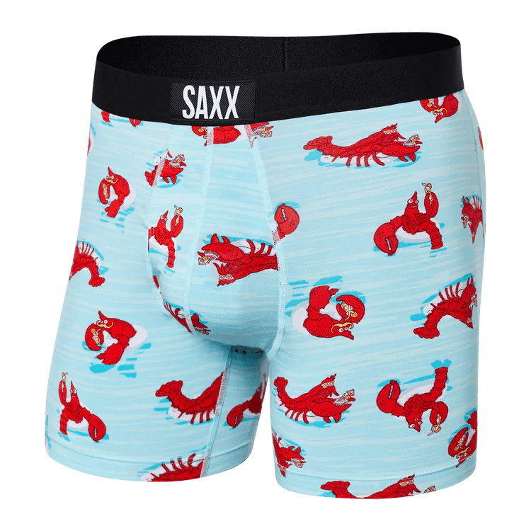 Load image into Gallery viewer, Lobster Lounger- Aqua / MED Saxx Ultra Boxer Briefs - Men&#39;s SAXX

