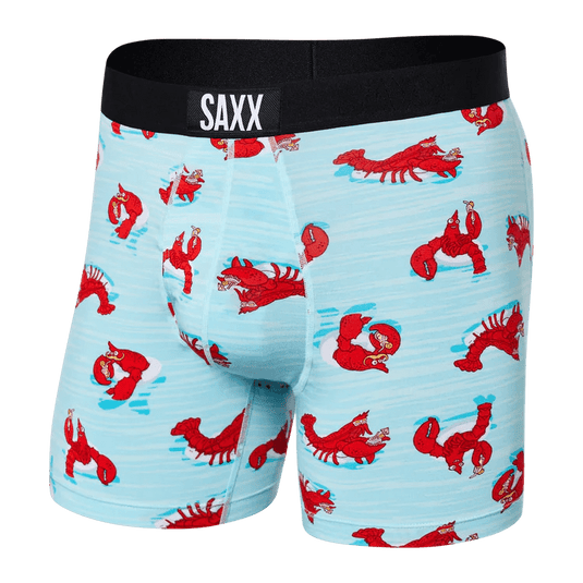 Lobster Lounger- Aqua / MED Saxx Ultra Boxer Briefs - Men's SAXX