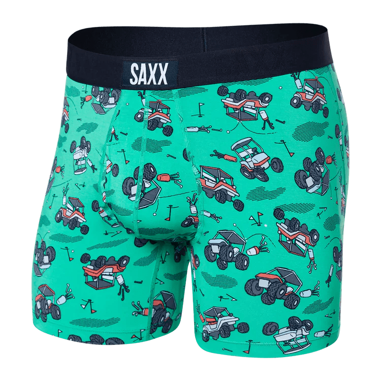 Load image into Gallery viewer, Off Course Carts- Green / MED Saxx Ultra Boxer Briefs - Men&#39;s SAXX
