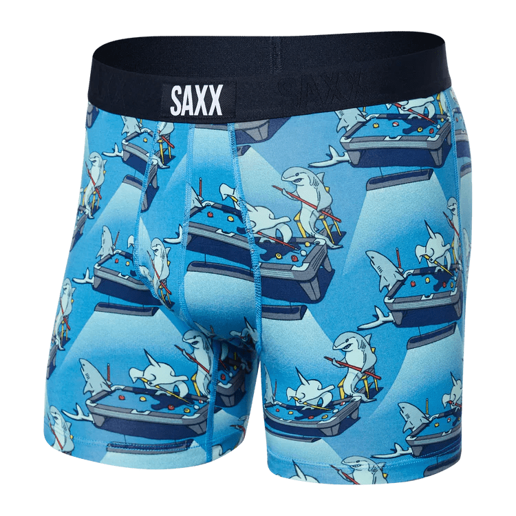 Load image into Gallery viewer, Pool Shark Pool- Blue / MED Saxx Ultra Boxer Briefs - Men&#39;s SAXX
