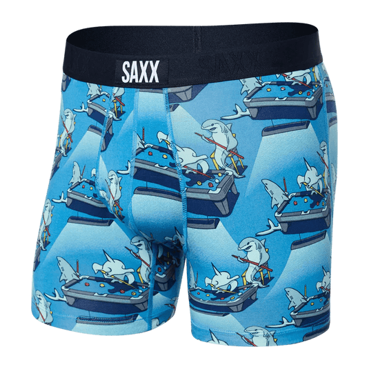 Pool Shark Pool- Blue / MED Saxx Ultra Boxer Briefs - Men's SAXX