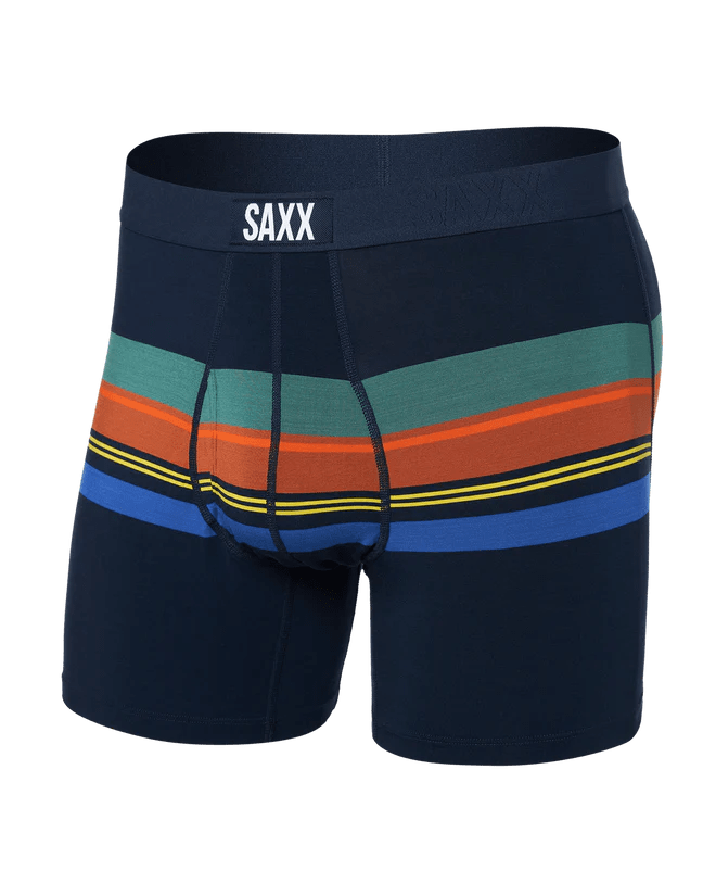 Load image into Gallery viewer, League Stripe-Navy / MED Saxx Ultra Boxer Briefs - Men&#39;s Saxx Ultra Boxer Briefs - Men&#39;s Saxx
