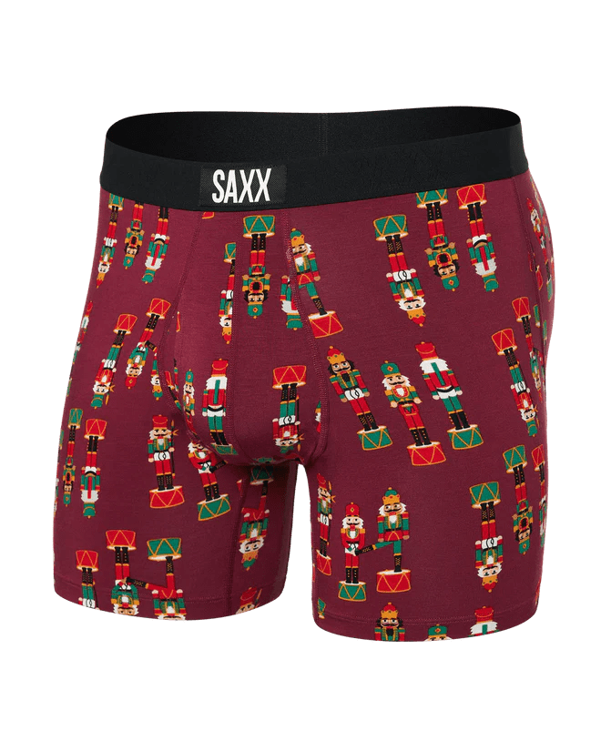 Load image into Gallery viewer, Nutcracker-Merlot / SM Saxx Ultra Boxer Briefs - Men&#39;s Saxx Ultra Boxer Briefs - Men&#39;s Saxx
