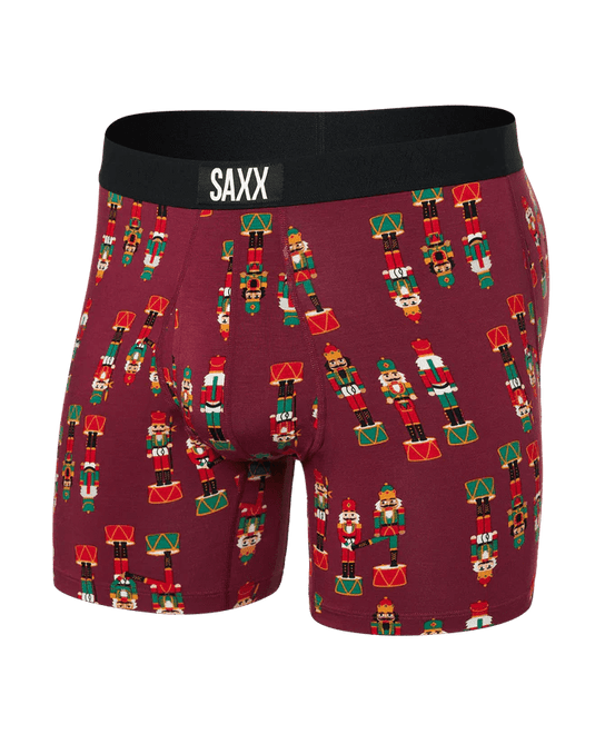 Nutcracker-Merlot / SM Saxx Ultra Boxer Briefs - Men's Saxx Ultra Boxer Briefs - Men's Saxx