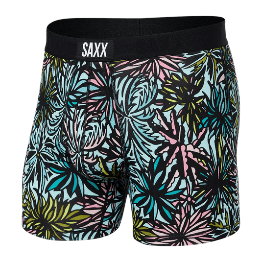 Palm Springs- Light Aqua / MED Saxx Vibe Boxer Briefs - Men's SAXX